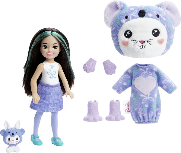 Puppe Barbie Cutie Reveal Chelsea im Kostüm - Bunny im lila Koala-Kostüm ...
