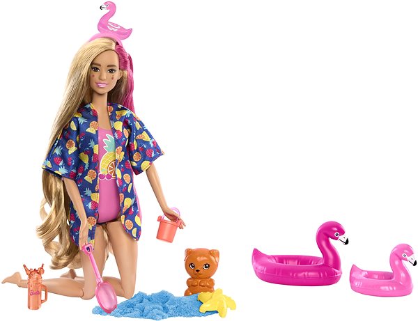 Játékbaba Barbie Pop Reveal Barbie deluxe lédús gyümölcs - Trópusi turmix ...