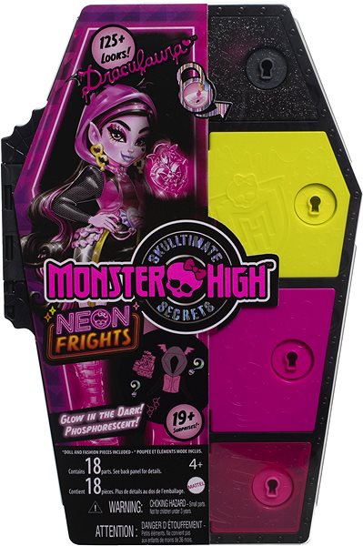 Játékbaba Monster High Skulltimate Secrets Neon - Draculaura ...
