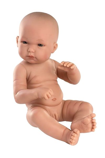 Játékbaba Llorens 63501 New Born Kisfiú - élethű baba vinyl testtel - 35 cm ...