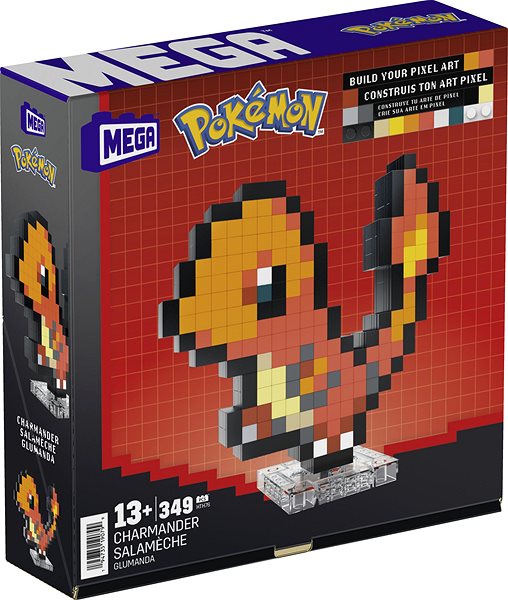 Építőjáték Mega Pokémon Pixel Art - Charmander ...