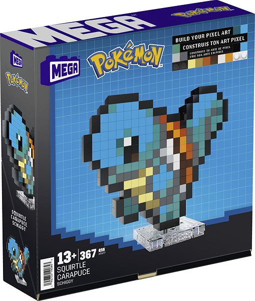 Építőjáték Mega Pokémon Pixel Art - Squirtle ...