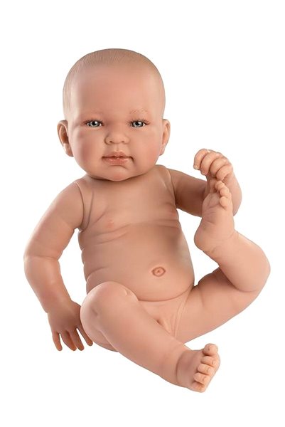 Játékbaba Llorens 73801 New Born Kisfiú - élethű baba vinyl testtel - 40 cm ...