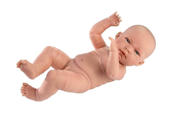 Játékbaba Llorens 84301 New Born Kisfiú - élethű baba vinyl testtel - 43 cm ...