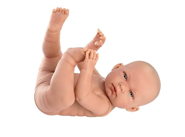 Játékbaba Llorens 84302 New Born Kislány - élethű baba vinyl testtel - 43 cm ...
