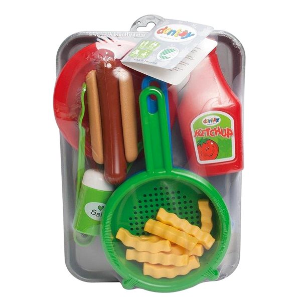 Potraviny do detskej kuchynky Dantoy Classic súprava s táckou Hotdog ...
