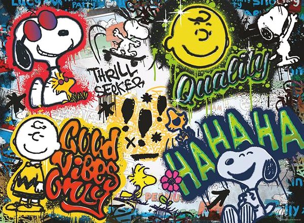 Puzzle Ravensburger 175383 Peanuts: Snoopy – Graffiti ...