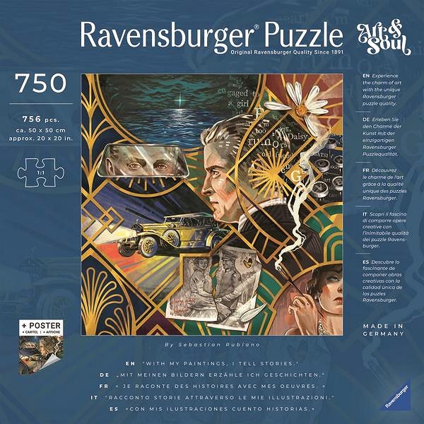 Puzzle Ravensburger 120009962 Art & Soul: Veľký Gatsby ...