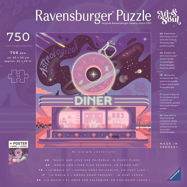 Puzzle Ravensburger 120010005 Art & Soul: Astrologická jedáleň ...