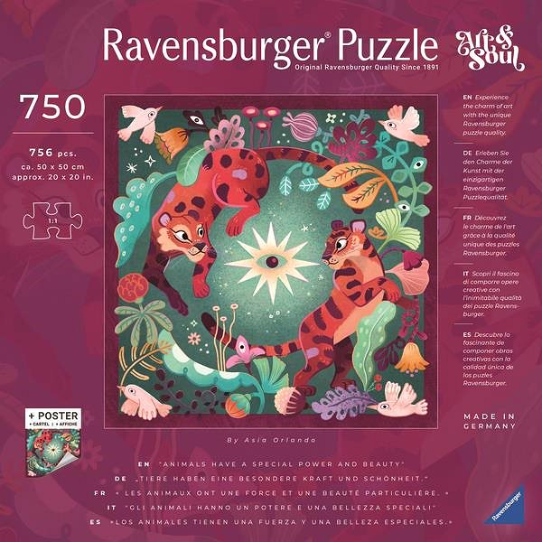 Puzzle Ravensburger 120010012 Art & Soul: Zvieracie sny ...