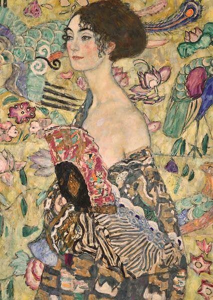 Puzzle Ravensburger 176342 Gustav Klimt: Dáma s vejárom ...