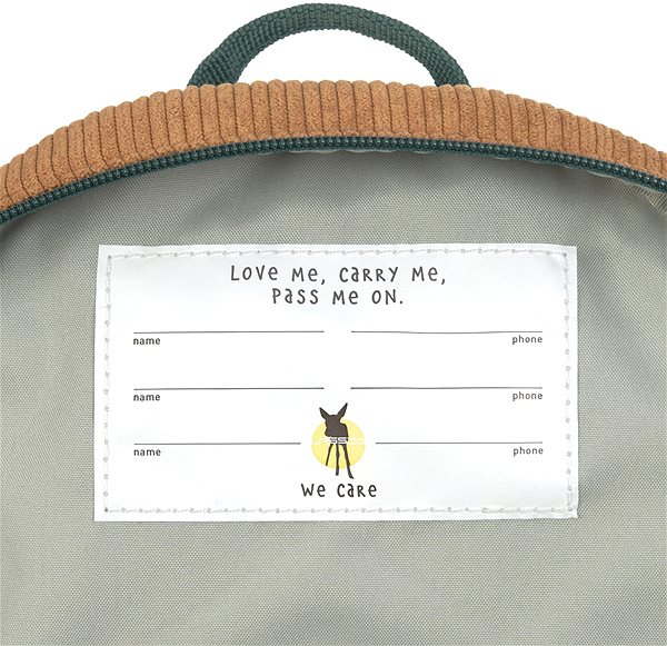 Detský ruksak Lässig Tiny Backpack Cord Little Gang Smile caramel ...