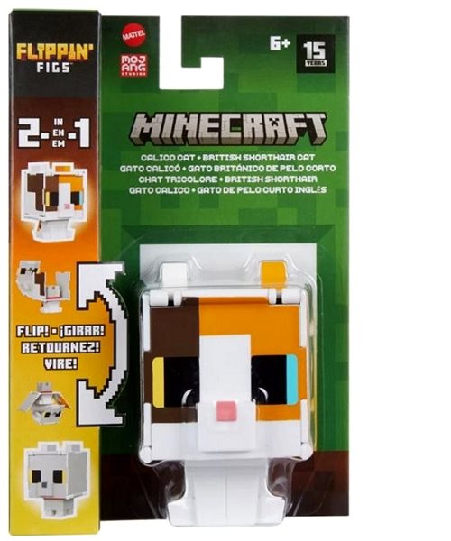 Figuren Minecraft Figur 2in1 - Dreifarbige Katze ...