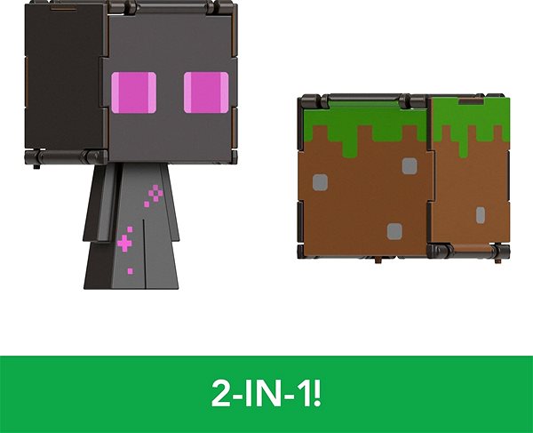 Figuren Minecraft 2in1 Figur - Enderman & Grasblock ...