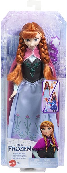 Bábika Frozen Anna s magickou sukňou ...