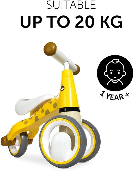 Futóbicikli Hauck 1st Ride három kerékkel Giraffe Yellow ...