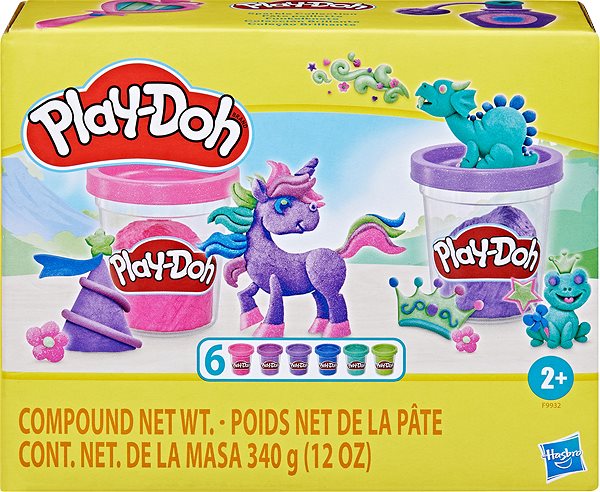 Knete Play-Doh 6 Stück in leuchtenden Farben ...