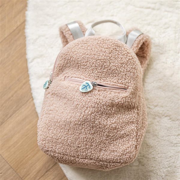 Nattou Teddy pink children's backpack.