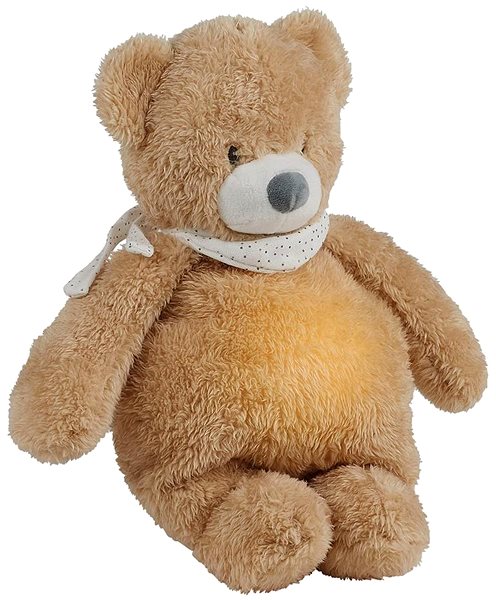 Nattou Sleepy Bear 4in1 Musical Toy with Light and Cry Sensor Pale Brown.