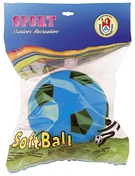 Míč pro děti Androni Soft míč 19,4 cm modrý ...