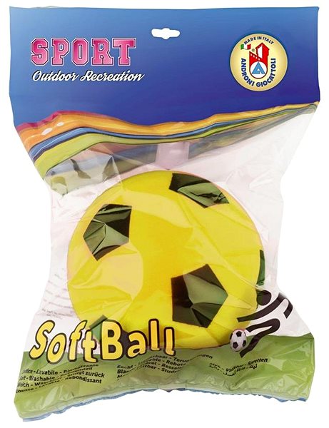 Labda gyerekeknek Androni Soft, 19,4 cm, sárga ...