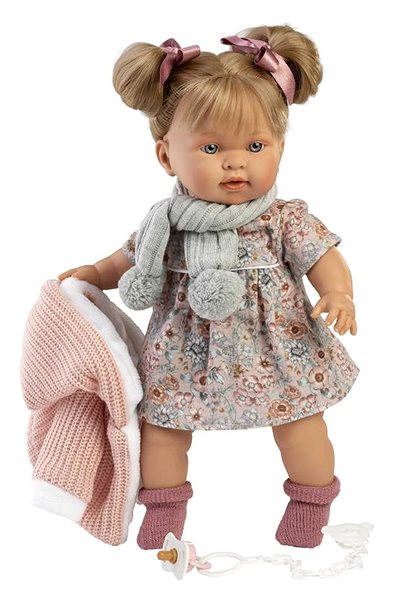 Játékbaba Llorens 42284 Alexandra - valósághű baba hangokkal és puha szövettesttel - 42 cm ...