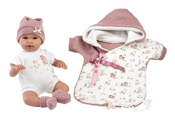 Bábika Llorens 63650 New Born – realistická bábika bábätko so zvukmi a mäkkým látkovým telom – 36 cm ...