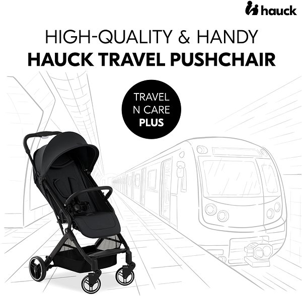Kočík Hauck Cestovný kočiar Travel N Care Plus Black ...