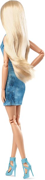 Bábika Barbie Looks Blondínka v modrých šatách ...