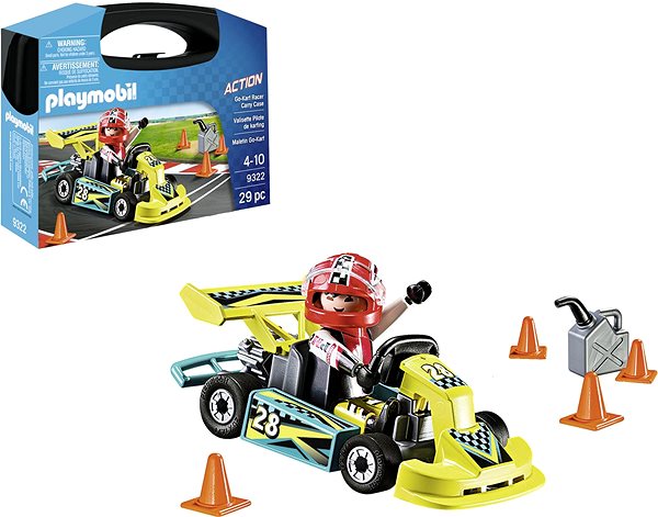 Stavebnica Playmobil Prenosný box malý – motokárový pretekár ...