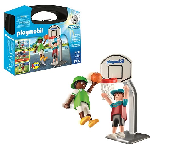 Építőjáték Playmobil hordozható doboz nagy - kosárlabdázók ...
