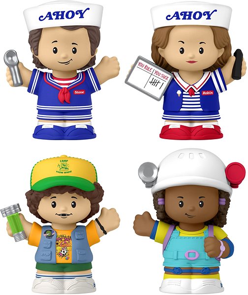 Figures Fisher-Price Little People Scoops ahoy from Stranger Things 4 pcs ...