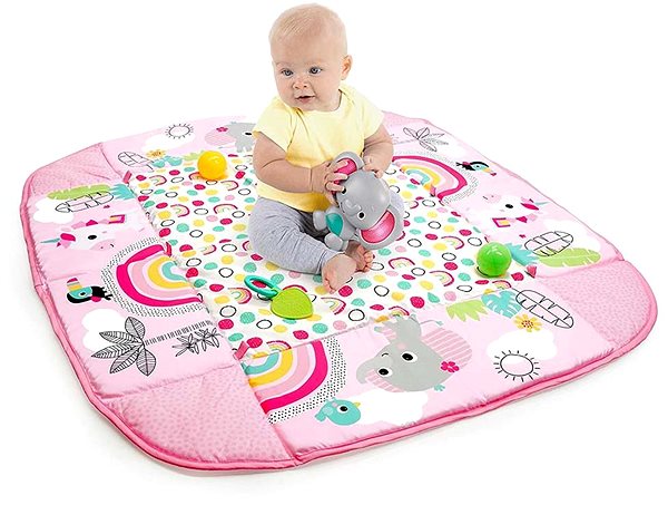 Bright Starts PiP Your Way Ball Play Rainbow Tropics 5-in-1 play mat.