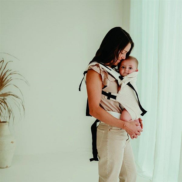 Babahordozó Babylonia Tricot-Click Almond Melange ...