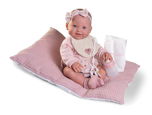 Antonio Juan 50414 Mia doll - winking and peeing realistic baby with all-vinyl body - 42 cm .