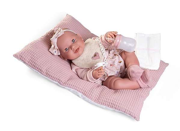 Antonio Juan 50414 Mia doll - winking and peeing realistic baby with all-vinyl body - 42 cm .