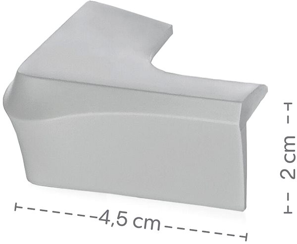 Babarács Zopa Sarokvédő, gumi, szürke, XL, 4 db ...
