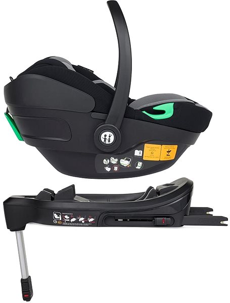 Gyerekülés Petite&Mars Core Pro i-Size Black Grey, 0-13 kg ...