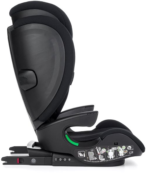 Gyerekülés Petite&Mars Elite Pro i-Size Black Air, 15-36 kg ...