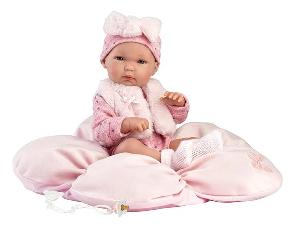 Játékbaba Llorens 63592 New Born kislány - élethű játékbaba teljes vinyl testtel - 35 cm ...