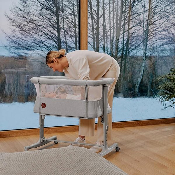Cestovní postýlka Lionelo Aurora Grey Concrete ...