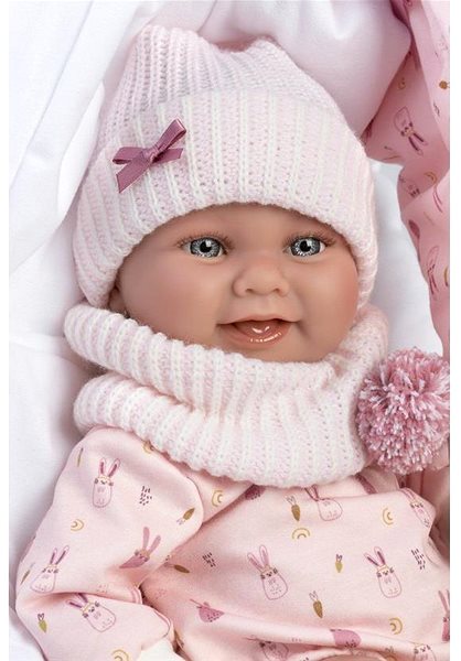 Bábika Llorens 73902 New Born dievčatko – reálna bábika s celovinylovým telom – 40 cm ...