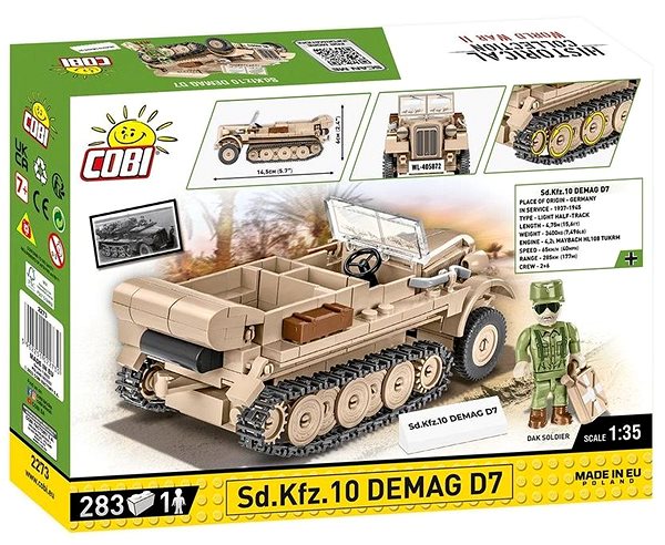 Stavebnice Cobi 2273 II WW Sd.Kfz. 10 DEMAG 1:35 ...