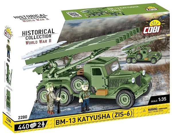 Cobi 2280 II WW BM-13 Katyusha ZIS-6 1:35 building set.