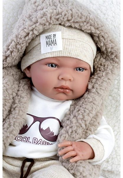 Játékbaba Llorens 73899 New Born kisfiú - élethű játékbaba teljes vinyl testtel - 40 cm ...