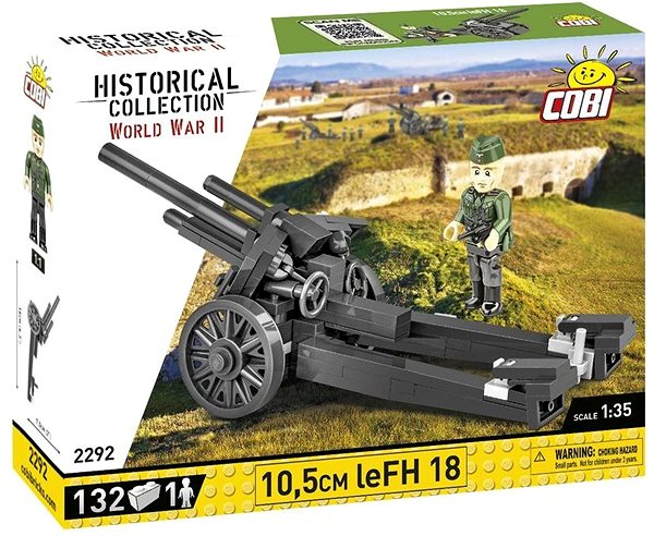 Stavebnice Cobi 2292 II WW 10,5 cm LEFH 18 1:35 ...