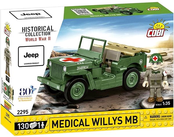 Stavebnice Cobi 2295 II WW Sanitka Willys MB D-DAY 1:35 ...