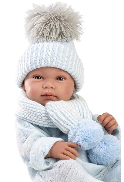 Bábika Llorens 84337 New Born chlapček – reálna bábika s celovinylovým telom – 43 cm ...