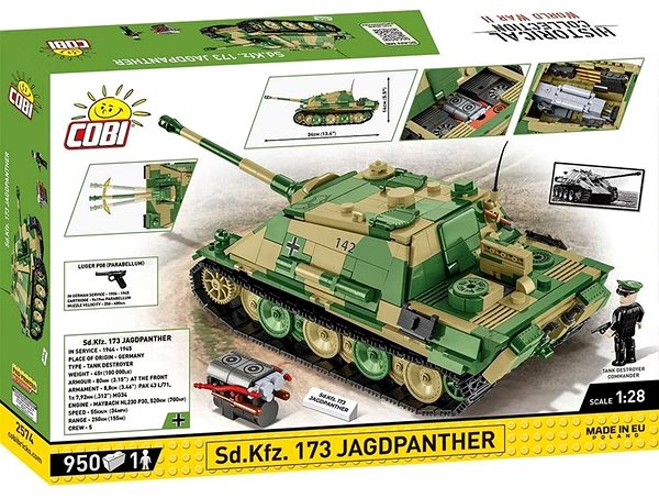 Stavebnice Cobi 2574 II WW Jagdpanther Sd. Kfz. 173 1:28 ...