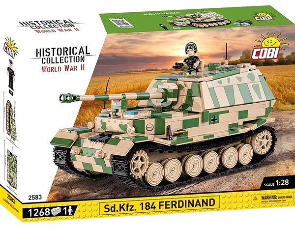Cobi 2583 II WW Sd. Kfz. 184 Ferdinand 1:28 building kit.
